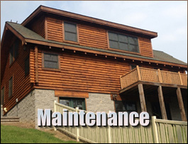  Hillsville, Virginia Log Home Maintenance